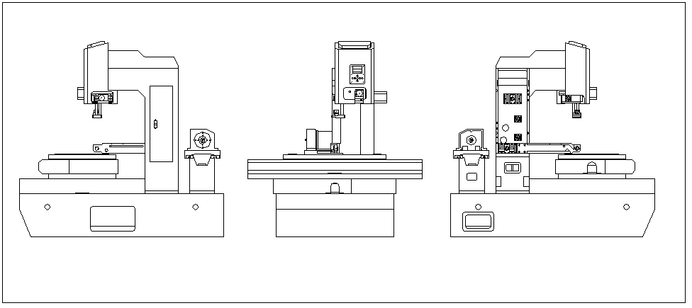中走絲機床結構圖