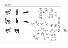 線切割十二生肖合集圖紙,線切割（gē）圖紙免費下載（zǎi）