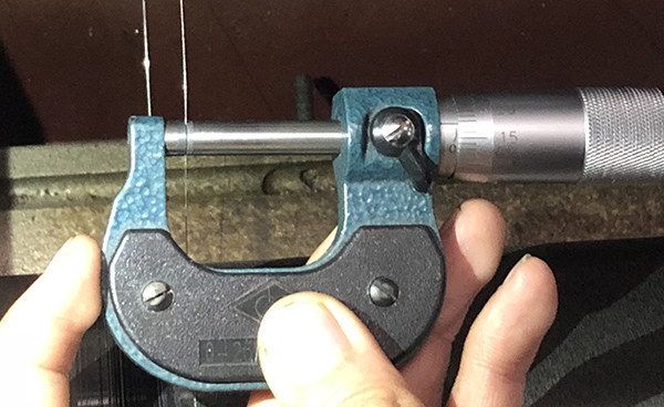 線切割鉬絲直徑測量