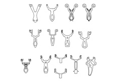 線切割多款彈弓2,線切割圖（tú）紙免費下載