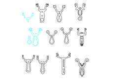 線切割多款（kuǎn）彈（dàn）弓5,線切割圖紙免費下載