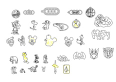 線（xiàn）切割多（duō）款鑰匙扣（kòu）,線切割圖（tú）紙（zhǐ）免費下載