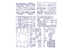 線切割四合院（yuàn）新,線切割圖紙免費下（xià）載