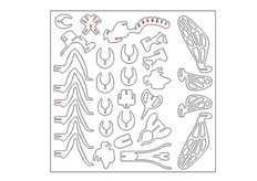 線切3D-蜜蜂,線切割圖紙免費下載