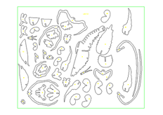 線切3D-龍蝦,線切割圖紙免費下載（zǎi）