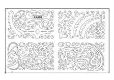 線切3D-龍鳳呈祥,線切割圖（tú）紙免費下載