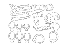線切3D- 大（dà）象,線切割圖紙免（miǎn）費下載（zǎi）