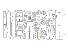 線切3D-跑車,線切割圖紙免費下載