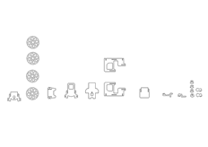 線切3D-老爺車,線切割圖紙免費下載