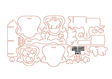 線切割3D-12星（xīng）座（zuò）-天秤座,線切割圖紙免費（fèi）下載