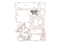 線切割3D-12星座-射手座,線切割圖（tú）紙免費下載