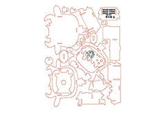 線切割3D-12星座（zuò）-金牛（niú）座,線切割圖紙免費下載