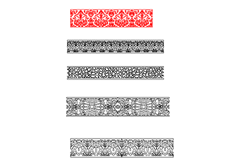 線切（qiē）割2D-桌底（dǐ）圍花,線切割圖紙免費下載