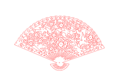 線切割2D-梅花扇子,線切割圖紙免費下（xià）載