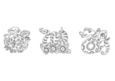 線切割2D-卡通蛇,線切割圖紙免費下載