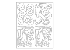線切割3D-昆蟲3,線切割圖紙免費下載