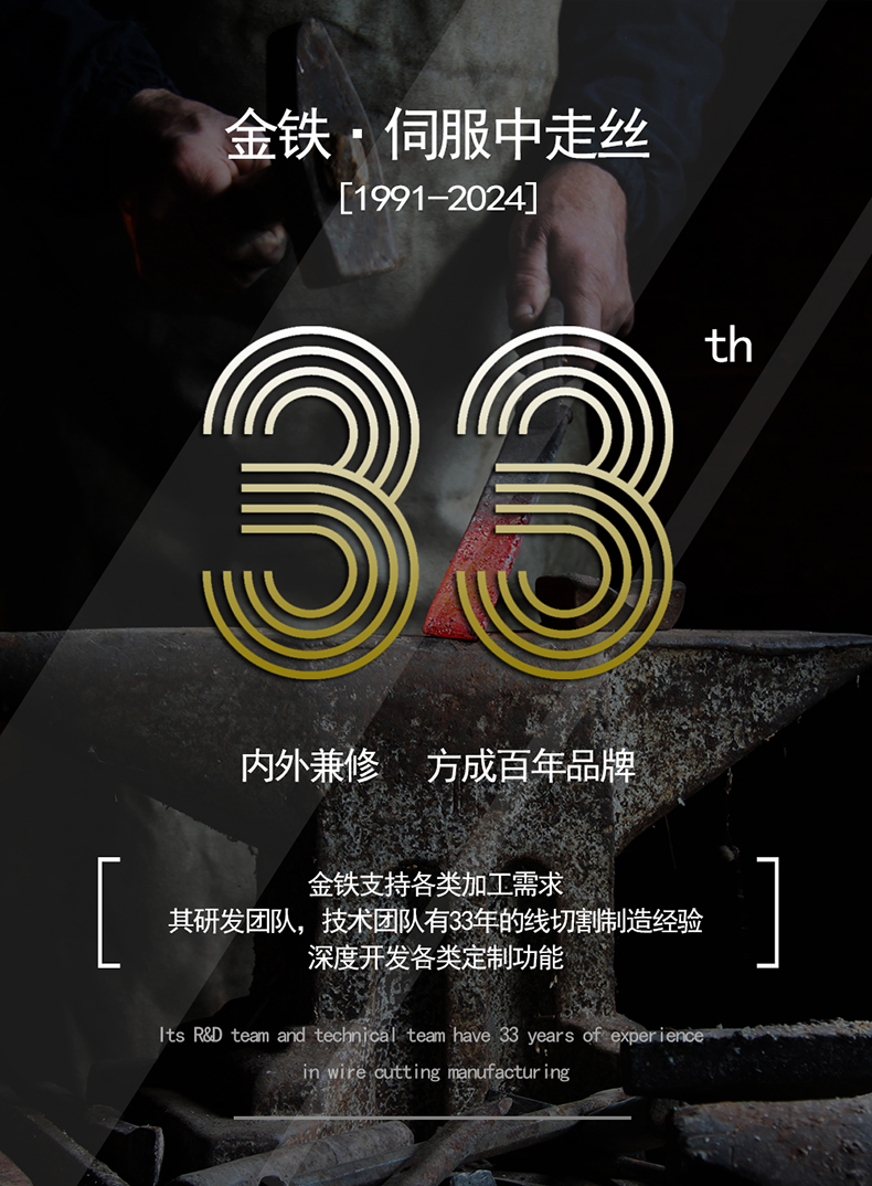 金鐵AAG係列&plusmn;15&deg;伺服中走絲