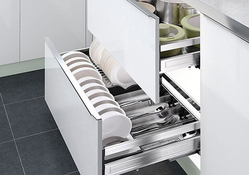 雙飾麵櫥櫃拉籃